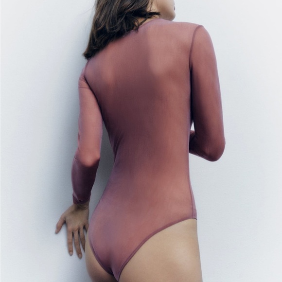 Zara limited edition Organza silk tulle bodysuit - Picture 4 of 6